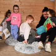 Children enjoying the new improvements at Noah's Ark Nursery in Lochgelly.