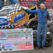 Gordon Moodie after winning the National Series at the Racewall.