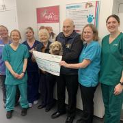 Inglis Vets with the community grant donation to Second Chance Kennels.