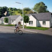 An image of the new homes that will be built on Hill Street in Cowdenbeath.