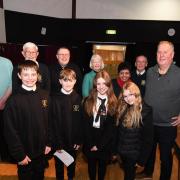 St Patrick's Primary, the winning team in the Cowdenbeath Rotary Primary Schools Quiz. (Photo by David Wardle)