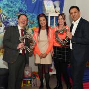 Scottish Labour leader Anas Sarwar visited the new base for Hyperclub in Lochgelly.