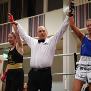 European champion Niamh Mitchell closed the show at Bowhill Miners Boxing Club on Friday evening.