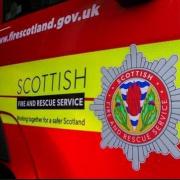 Firefighters were called to Kelty after reports of a fire.